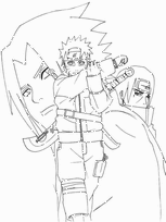 coloriage naruto pret a l attaque